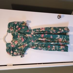 Vintage puff sleeve midi